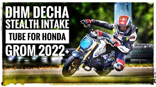 DHM DECHA PERFORMANCE STEALTH INTAKE TUBE FOR HONDA GROM 2022+ Comparison to OEM