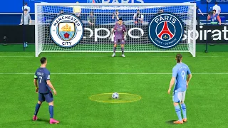 PSG VS MANCHESTER CITY l RONALDO, MESSI, NEYMAR, MBAPPE, HAALAND l FC 24 PENALTY SHOOTOUT