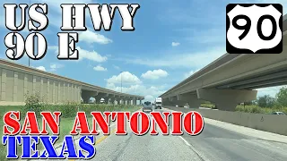 US 90 East - San Antonio - Texas - 4K Highway Drive