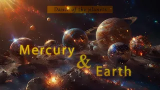 Dance of the planets, Mercury and Earth 2. #particlesystem #relaxingmusic #Chill #ambient #particles