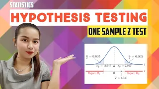 HYPOTHESIS TESTING | ONE SAMPLE Z TEST | Statistics | Tagalog Explained