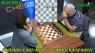 CHECKMATE!! Fabiano Caruana vs Garry Kasparov || Chess 9LX 2023 - R6