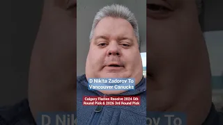 Calgary Flames Trade Nikita Zadorov To Vancouver Canucks For Two Draft Picks #Shorts