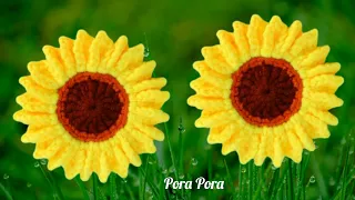 How To Crochet A Sunflower I Easy Crochet Flower Tutorial For Beginners