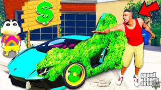 If Franklin Touch ANYTHING Turns To MONEY in GTA 5 | SHINCHAN and CHOP