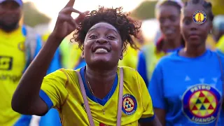 Os nossos bravos rapazes depois do apuramento ao semi final da Liga dos Campeões TotalEnergiesCAFCL