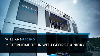 Motorhome tour with George Russell & Nicholas Latifi in Spa | Williams Racing