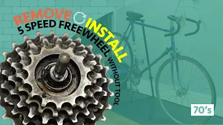 How To Remove Vintage Freewheel Without Tool?