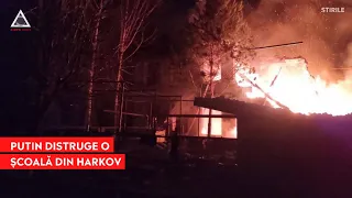 Rușii au bombardat o școală și o casă de cultură din Harkov. Victime în rândul militarilor