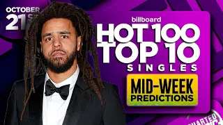 MID-WEEK PREDICTIONS | Billboard Hot 100, Top 10 Singles | October 21st, 2023