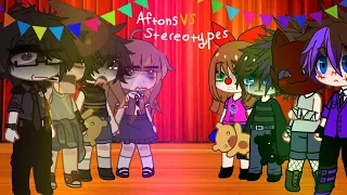 Past Aftons Vs Their Stereotypes || FNaF || Gacha fnaf || Afton family || Singing battle