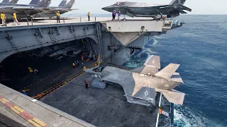 Inside US $110 Million F-35C Extreme Aircraft Carrier Operations