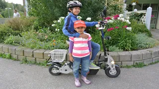 Kids playing with Moped - Sweden (English) #mushabbar #visitsweden #discovertheuniverse