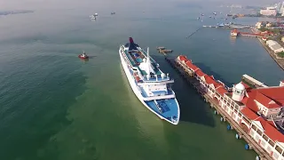 Drone AP of Padang Kota and jetty area in Penang