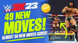 WWE 2K23: Almost 50 New Moves Added! (All New DLC Moves!) (Bad News U DLC Pack)