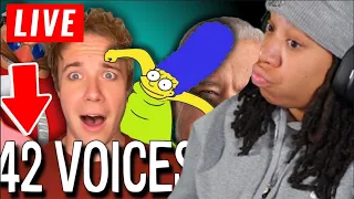 SimbaThaGod Reacts To One Guy, 42 Voices..