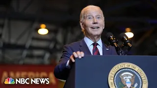 Biden praises investments in American manufacturing and clean energy