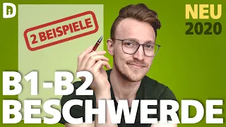 B2 Brief schreiben: Beschwerdebrief | telc B1 B2 Beispiele