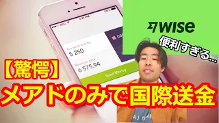 【驚愕】wise がメールアドレスだけで海外送金出来る方法！日本人で一番Wiseを詳しく紹介しています#国際送金 #wise