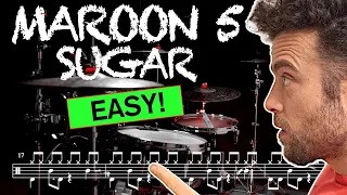 Maroon 5 - Sugar - Drum Cover - (with scrolling drum sheet)