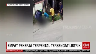 Empat Pekerja Terpental Tersengat Listrik | REDAKSI PAGI (19/03/21)