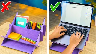 BE COOL EVEN AT HOMESCHOOL || Super Smart School Tricks, Cheating Hacks And DIY Decor Ideas