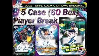 CASE #3 of 5 - 2023 Topps Chrome COSMIC 5 Case (60 Box) Player Break eBay 09/08/23