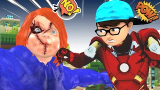 Avenger Nick Iron Man Hero Combat Giant Chucky Save Blind Mother - Scary Teacher 3D Funny Story