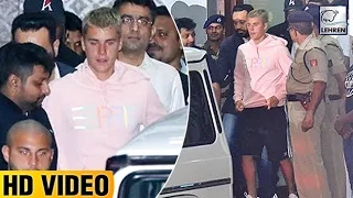 Justin Bieber's GRAND Welcome At Mumbai Airport | LehrenTV
