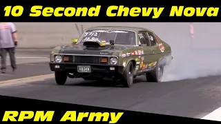 10 Second Chevy Nova Drag Racing