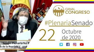 #PlenariaSenado - 22 de Octubre de 2020