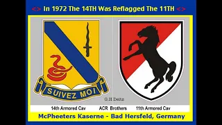 The 14th 11th & 2nd Armor Cav Cold War Army Border Units