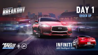 Need For Speed: No Limits | 2022 Infiniti Q60 Red Sport 400 (Breakout - Day 1 | Order Up)