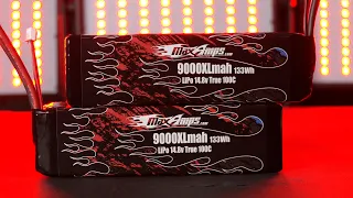 MaxAmps 9000XL 4S LiPo Pair for 8S Traxxas X-Maxx