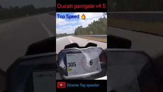 Ducati Panigale V4 Real Top Speed 🔥🔥 - #short