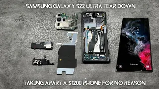 Samsung Galaxy S22 Ultra Teardown, Disassembly, Reassembly, Screen Repair, Restoration.  Is it easy?