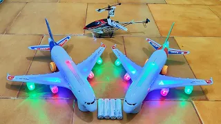 Radio Control Airbus A380 and HX708 Rc Helicopter Unboxing | Airbus A38O | aeroplane #caartoy