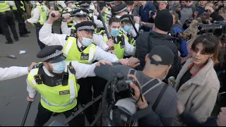 Hyde Park Violence: Clashes erupt between anti-lockdown protesters and police in London