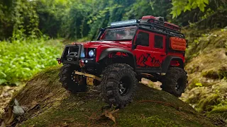 Traxxas TRX4M Defender Adventure Road II rock crawling