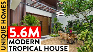 This Modern Tropical (Not Tiny) House in the City Is a Gentleman's Gift to His Family | Unique Homes