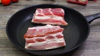 Few people cook pork belly like this! Delicious dinner made with the simplest of ingredients!