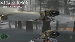 Medal of Honor European Assault | 2 Players | 1 vs 1 | SNIPING WEAPONS! (PS3 1080p)