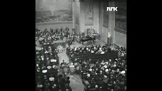 The very moment Norman Borlaug received the Nobel Peace Prize