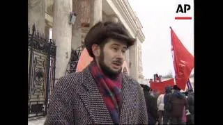 RUSSIA: MOSCOW: CHECHNYA INVASION DEMONSTRATION