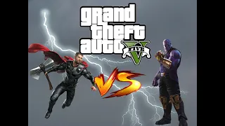 Thor VS Thanos in GTA V