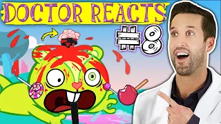 ER Doctor REACTS to Happy Tree Friends Medical Scenes #8