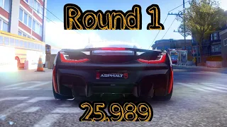 Elite Grand Prix Finals Round 1 - City Dash - Rimac C Two 3⭐ - 25.989 - Asphalt9