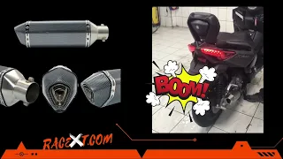 exhaust Racext™️ Yamaha Xmax 250  (exhaust sound Check, assembly, Installation Guide, Review)