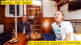 Tour of the ULTIMATE Bluewater Classic Boat (Swan 55)