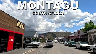 DRIVING around MONTAGU in SOUTH AFRICA 4K (60fps)